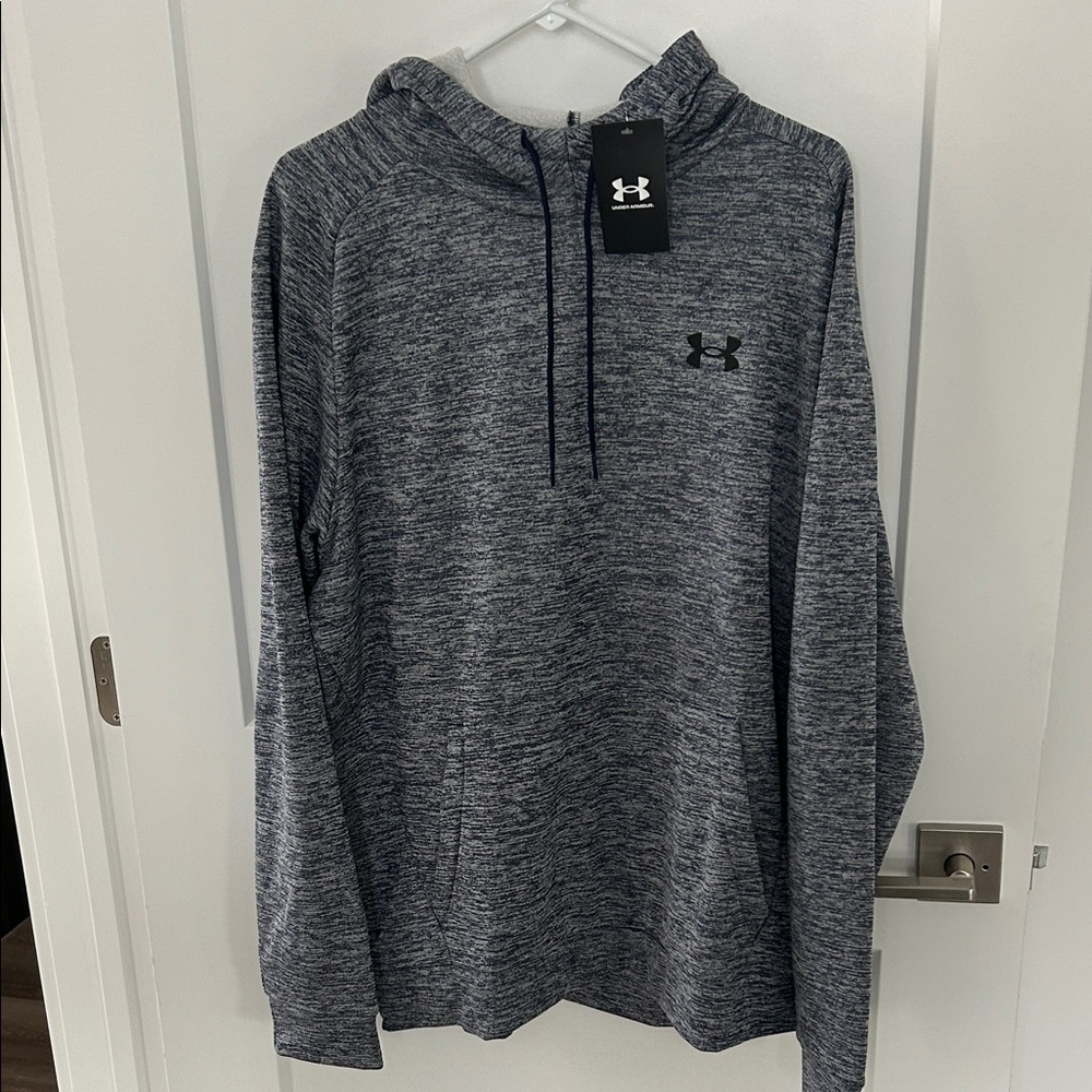 Under Armour Men's Navy Heather Pullover Hoodie Size XL